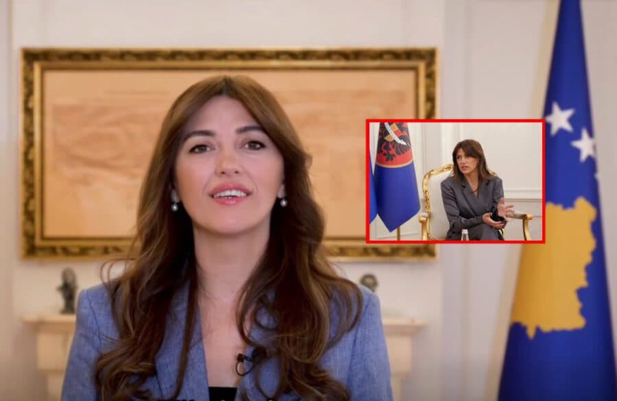Haxhiu i drejtohet mërgatës me video për zgjedhjet, mbrapa saj nuk është më flamuri Dardan