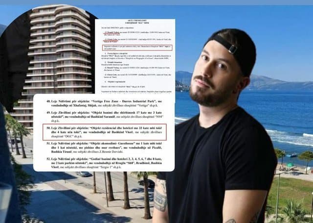 Donald Veshaj aplikon për leje për ndërtimin e kullës 33 katëshe në qendër të Vlorës