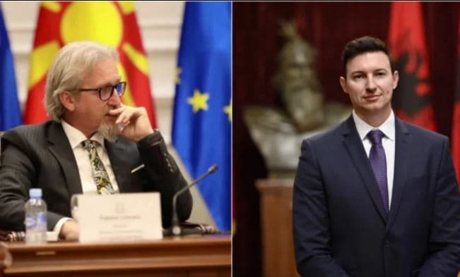 Ministri shqiptar në qeverinë e RMV përkrah ambasadorin Meidani, thumbon VLEN-in: U ka hyrë sherri në mes