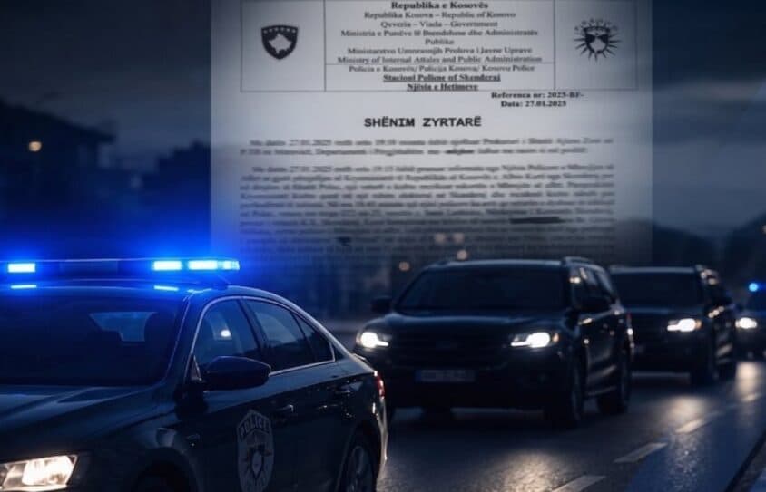 Raporti policor për incidentin me eskortën e Kurtit në Skenderaj