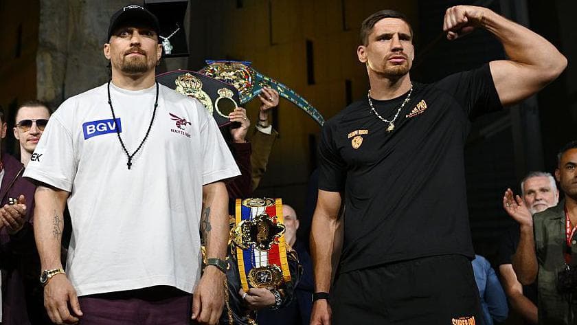 Usyk rikthehet sonte në ring, spektakël i madh pranë Piramidave të Egjiptit