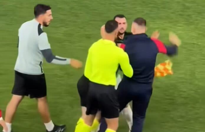 Kërcet grushti në ndeshjen Egnatia – Vllaznia, ja kush u përfshi dhe si ndodhi