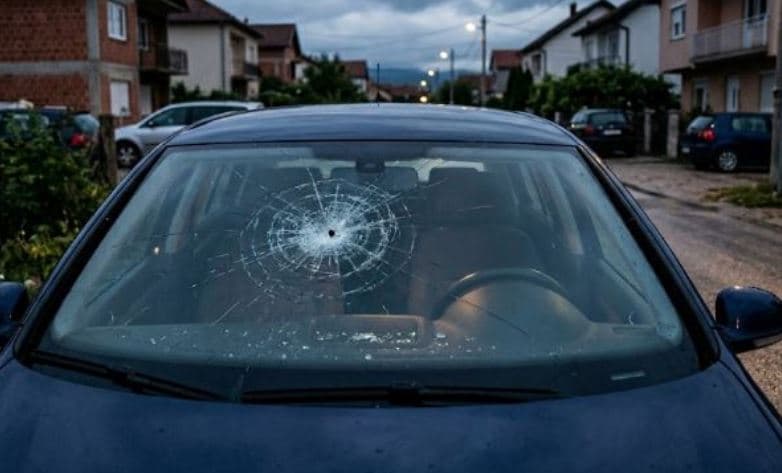 Predha e armës dëmton xhamin e veturës së një gruaje në Kaçanik