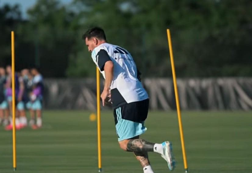 Messi stërvitet i vetëm në stërvitjen e Argjentinës, disa ditë para fillimit të Kupës së Botës
