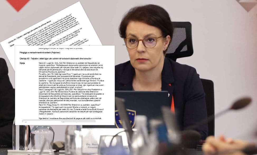 Featured image for ZKA zbulon shkeljet e shumta në MPJD: Në 20 përfaqësi diplomatike u tejkaluan afatet ligjore, personeli vazhdonte të paguhej – shumë pozita mbaheshin me ushtrues detyre