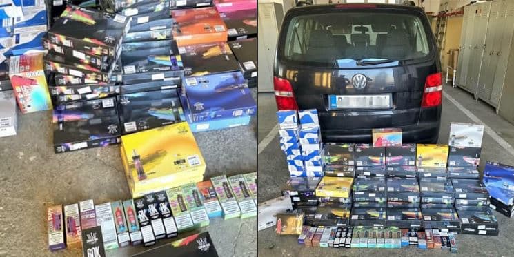 Featured image for Policia ndalon kontrabandën në Kamenicë, sekuestron 656 cigare elektronike të fshehura në valixhe