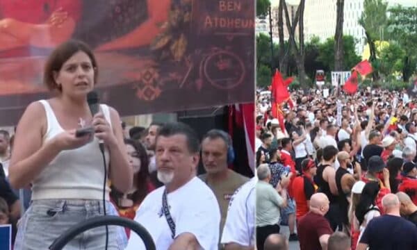 Featured image for Eurodeputetja italiane e pranishme në protestë: Europa nuk është në Bruksel, është këtu
