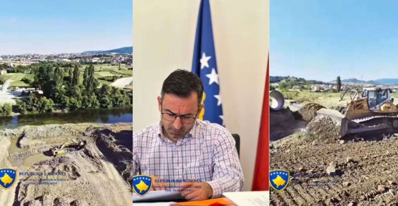 Featured image for Basha: Po avancon ndërtimi i urës së tretë mbi Ibër, po e lidhim edhe më shumë veriun me jugun