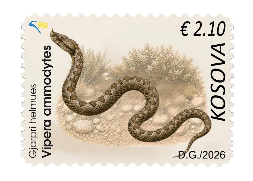 Gjarpri helmues “Vipera ammodytes” në pulla postare