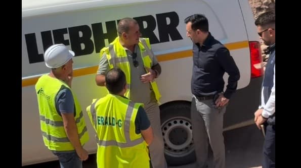 Featured image for Dimal Basha inspekton ecurinë e punimeve në rrugën Kijevë-Zahaq