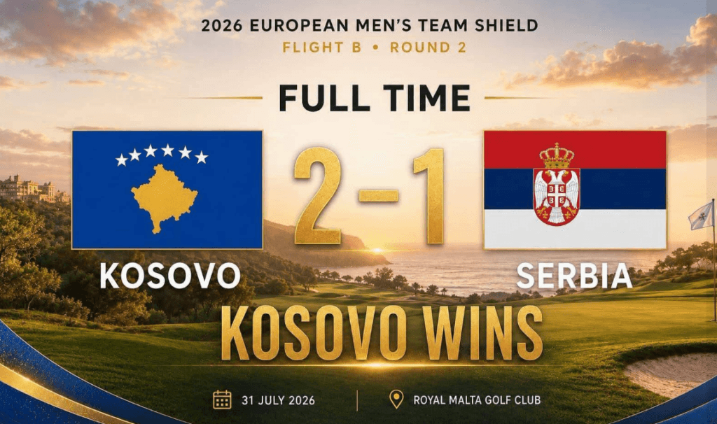 Featured image for Kosova mposht Serbinë në Kampionatin Ndërkombëtar të Golfit