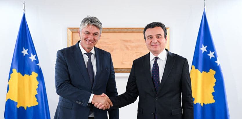 Kurti pret në takim kryetarin e partisë Lidhja Shqiptare, Ziadin Sela, diskutojnë për aktualitetin në Kosovë