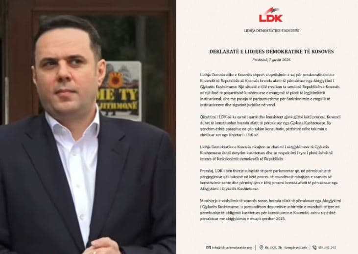 Featured image for LDK alarmon për krizë kushtetuese: LVV duhet ta mundësojë sonte konstituimin e Kuvendit