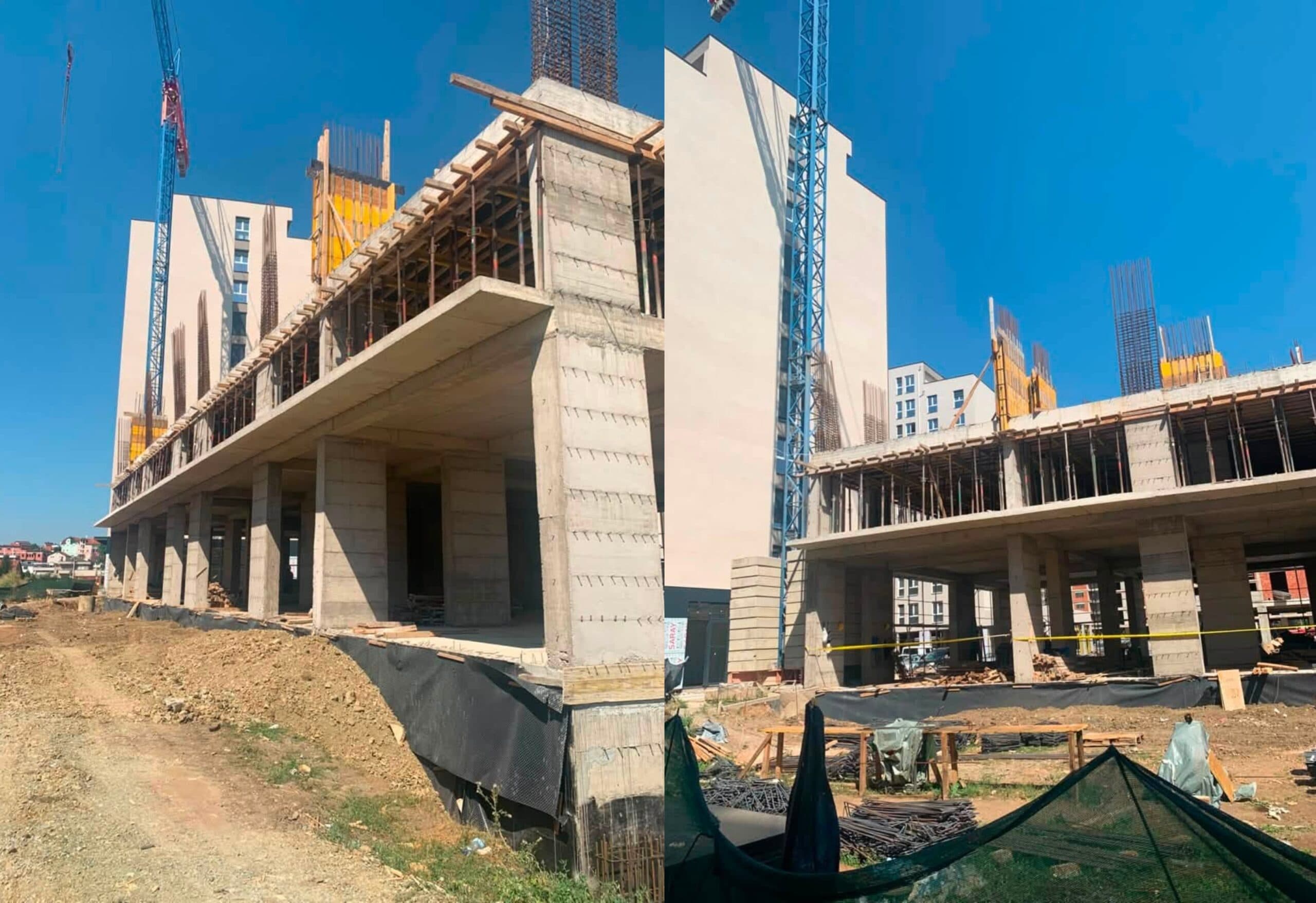 Inspektorati gjen mangësi që nuk garantonin kushte të sigurta për punë dhe ndalon punimet në një objekt ndërtimi në Gjilan