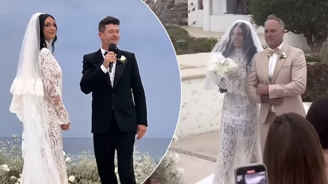 Robin Thicke dhe April Love Geary martohen pas shtatë vitesh fejesë