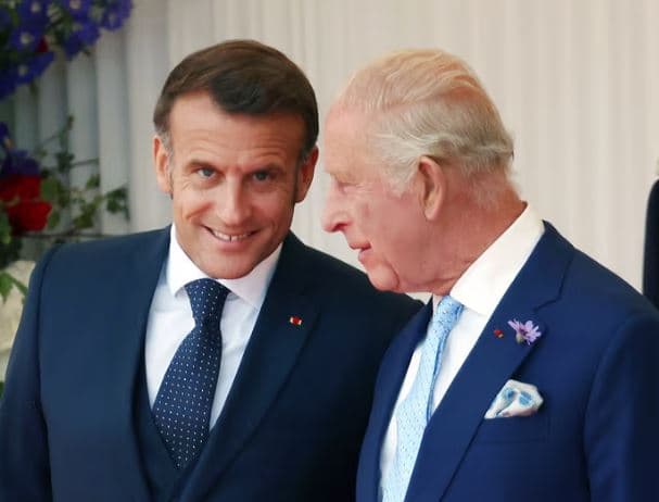 Macron dhe Mbreti Charles III takohen në Windsor