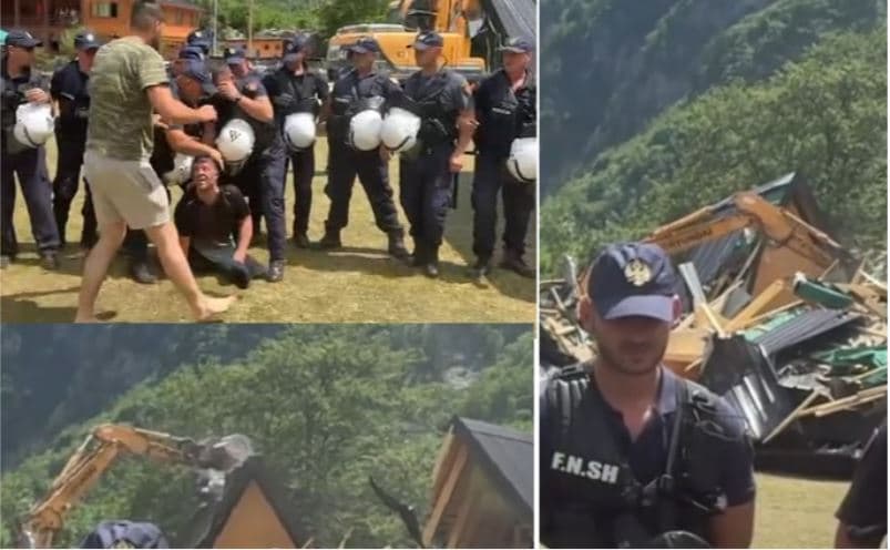 Përplasje mes banorëve e forcave të rendit në Theth, u bashkohen dhe deputetët e PD-së
