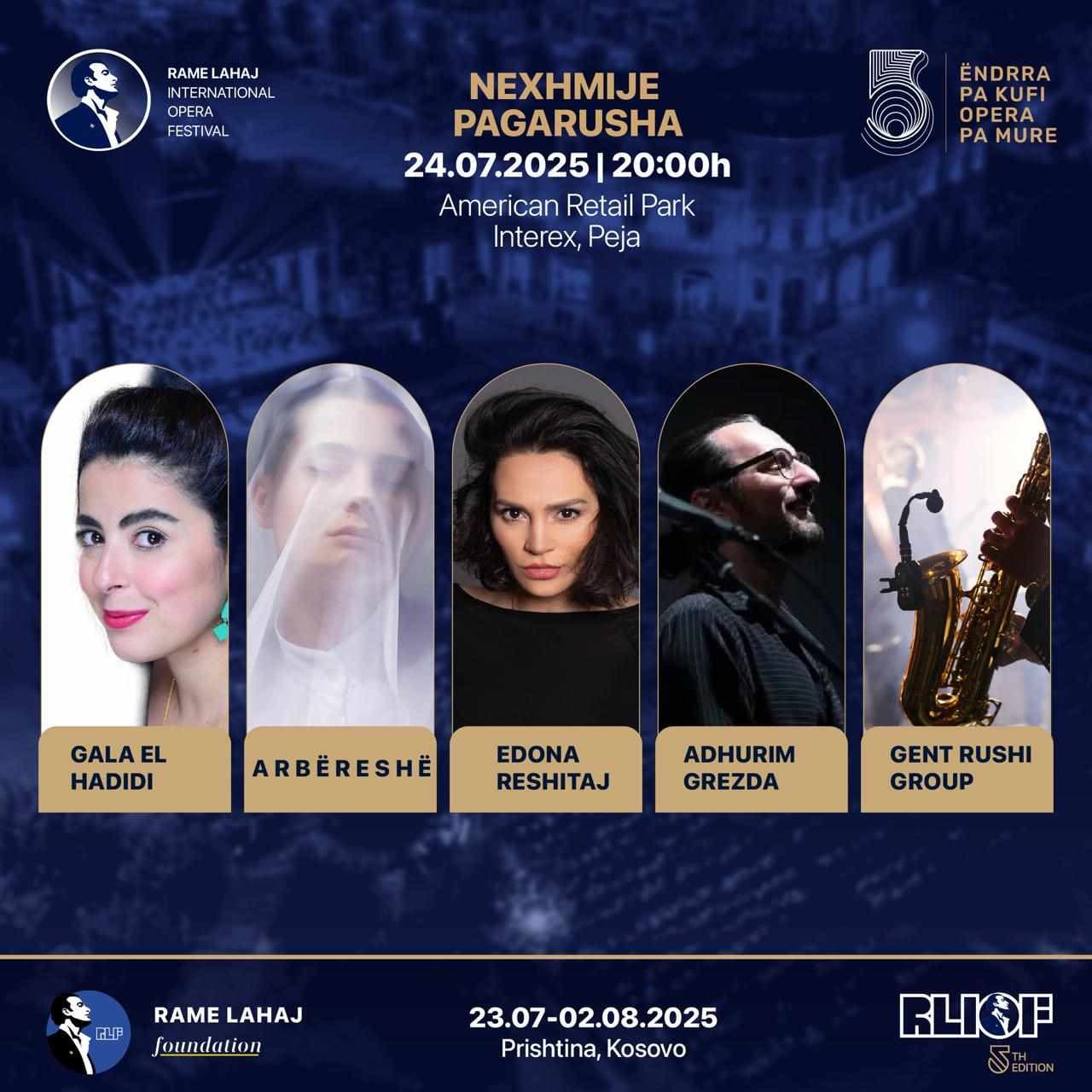 Festivali Ndërkombëtar i Operës Rame Lahaj me mbrëmjen kushtuar Nexhmije Pagarushës, vjen sonte në Pejë!
