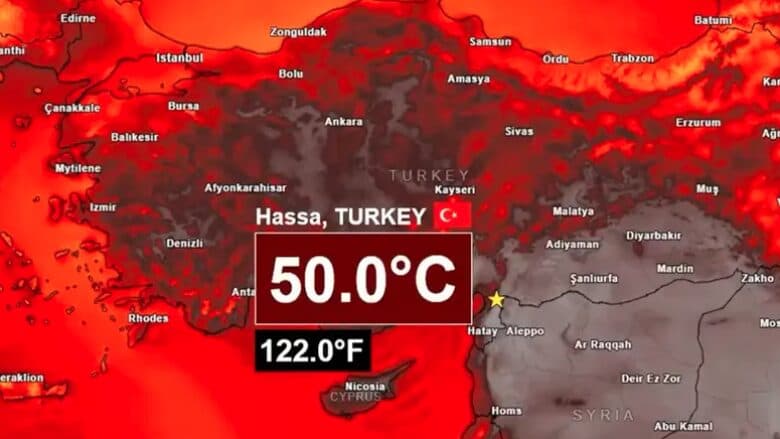 Turqi, temperaturat shkojnë në 50 gradë Celsius