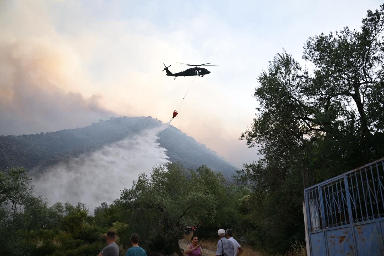 Situatë alarmante me zjarret në Delvinë të Shqipërisë