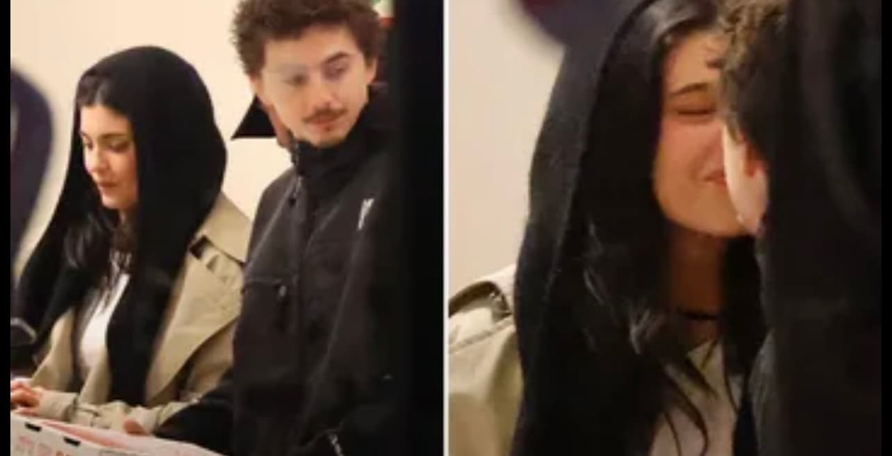 Puthje pasionante në mes të picerisë, Kylie Jenner dhe Timothée Chalamet kapen “mat”