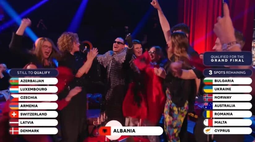 Shqipëria kualifikohet në finalen e madhe të ‘Eurovision 2026’ në Vjenë