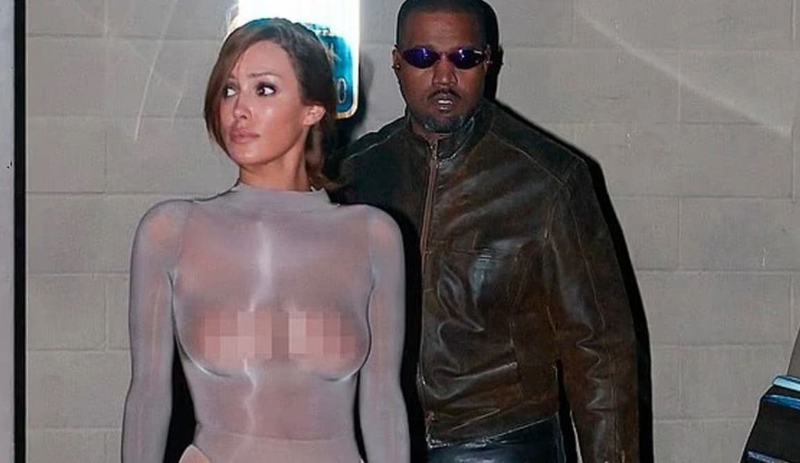 Bianca Censori tërheq vëmendjen me paraqitjen provokuese pranë Kanye West