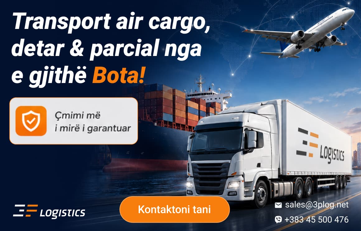 Featured image for Transport ajror, detar dhe parcial nga e gjithë bota me 3P Logistics