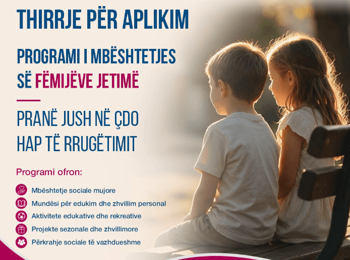 Organizata Qatar Charity hap mundësinë për aplikim për fëmijët jetim
