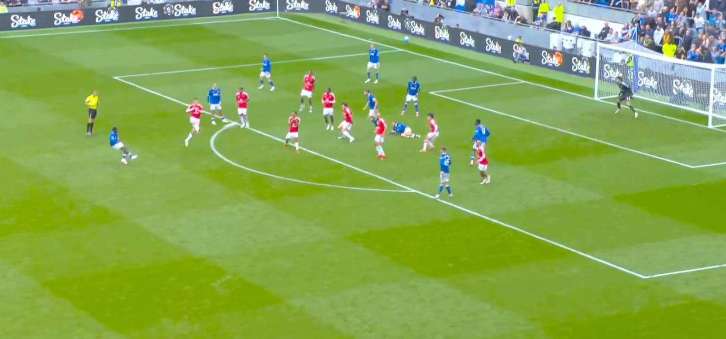 Featured image for Aksioni i fundit, Niles me një eurogol ia siguron një pikë Evertonit ndaj Manchester Unitedit