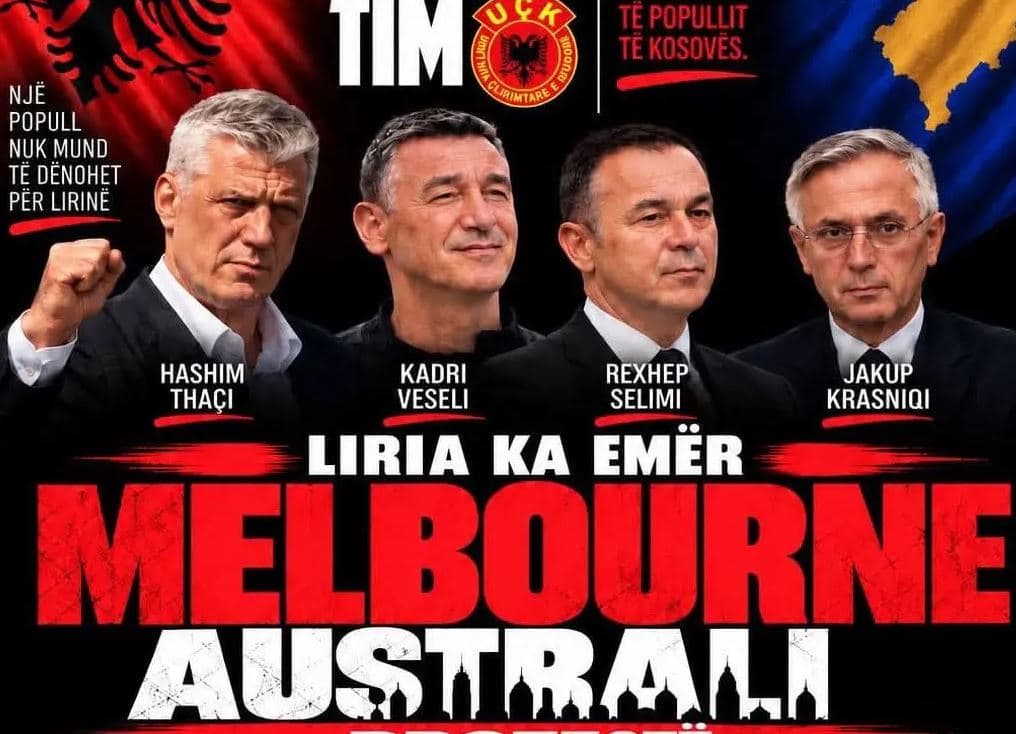 “Jo në emrin tim”, shqiptarët në Australi protestojnë më 27 shtator për ish-krerët e UÇK-së