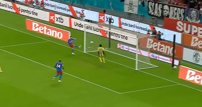 Featured image for Korenica e “çan” rrjetën, shënon golin e parë për FCSB