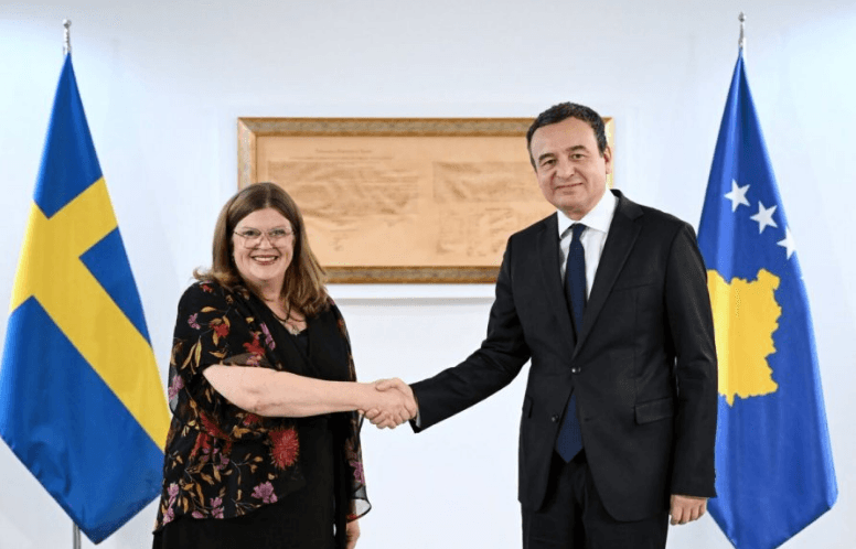 Featured image for Kurti takon ambasadoren e re të Suedisë në Kosovë, kërkon vazhdimin e mbështetjes për integrimin euro-atlantik