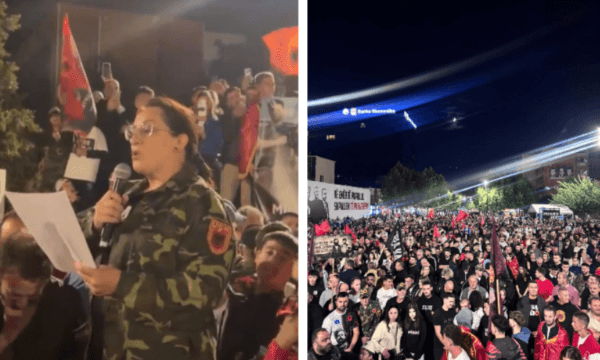 Moment emocionues: Qytetarët në shesh e bëjnë betimin e UÇK-së (VIDEO)
