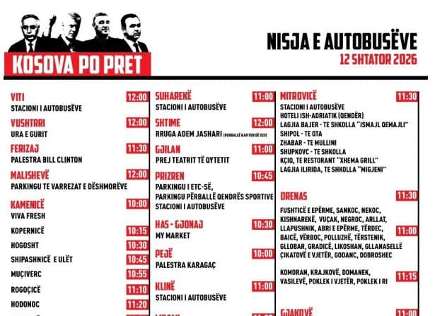Organizohet transport falas nga disa qytete për “Marshin për Liri” në Prishtinë