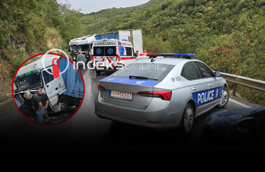 Policia jep detaje mbi aksidentin e rëndë të dy kamionëve në dalje të Kaçanikut