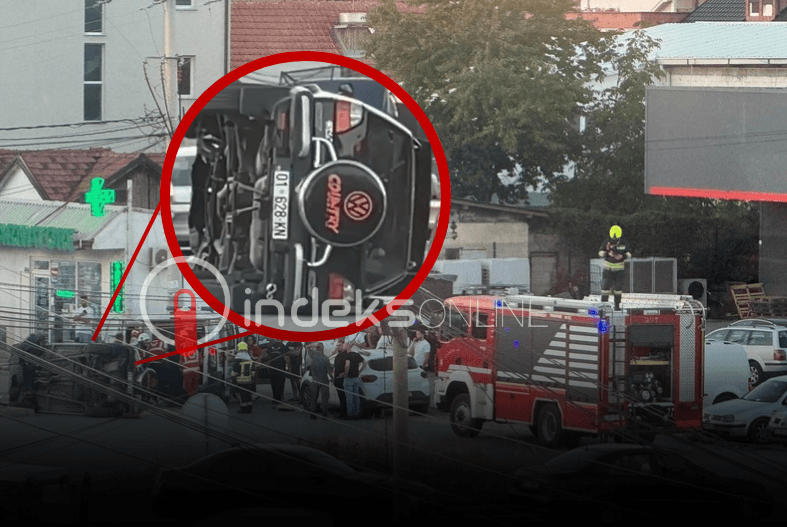 Featured image for Rrotullohet një veturë në Bardhosh të Prishtinës, intervenon policia