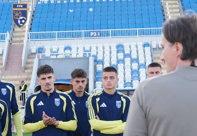 Featured image for U-21shat e Kosovës mbajnë stërvitjen e fundit para ndeshjes kualifikuese me Qipron