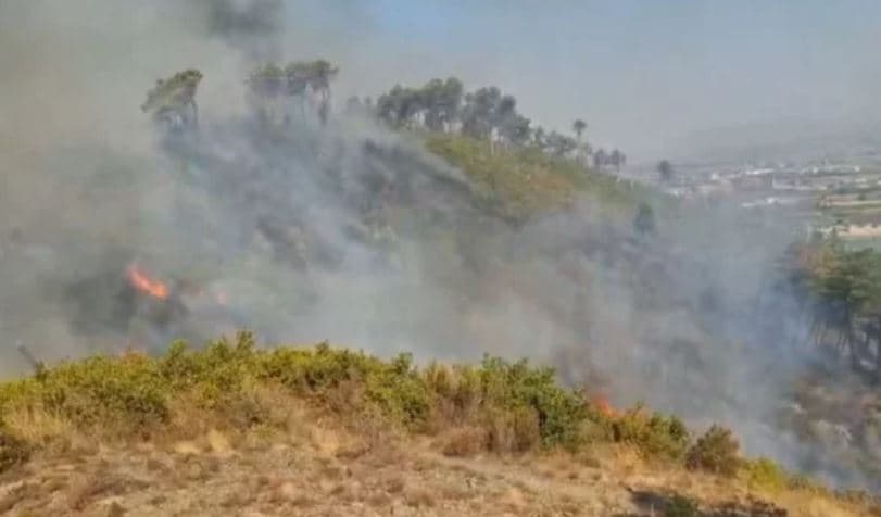 Zjarri vijon prej 24 orësh në Shkodër, flakët përfshijnë kodrat e Bardhajve, dhjetëra forca në terren