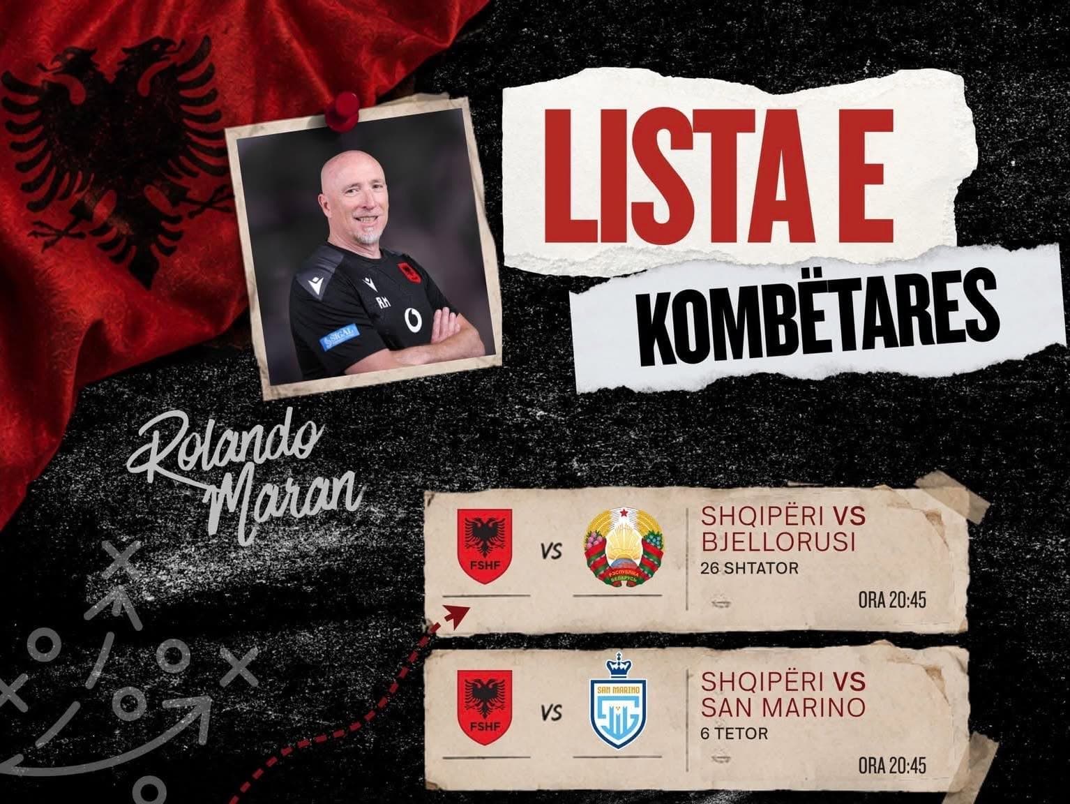 Featured image for Zyrtare: Kjo është lista e Kombëtares Shqiptare për ndeshjet e shtatorit
