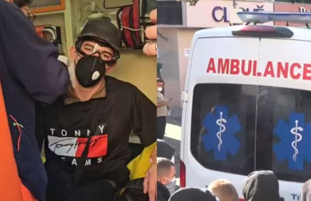 Featured image for Ambulanca u jep ndihmën e parë të rinjve që u lënduan nga plumbat e gomës gjatë protestës në Tiranë