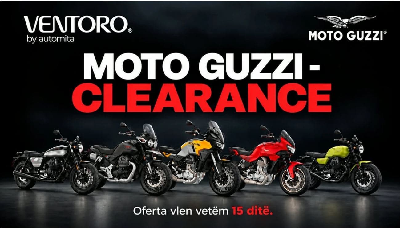 Featured image for Deri në 3,700€ më lirë, por vetëm për 15 ditë: Moto Guzzi në ofertë te Ventoro Motors!