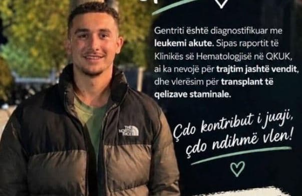 Featured image for Gentriti lufton me leukeminë, bëhet thirrje për ndihmë
