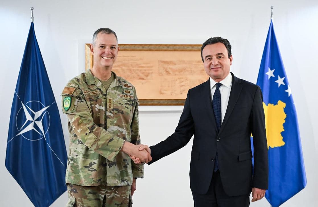 Kurti pret në takim komandantin Grynkewich: Kosova e çmon rolin e NATO-s për çlirimin e vendit