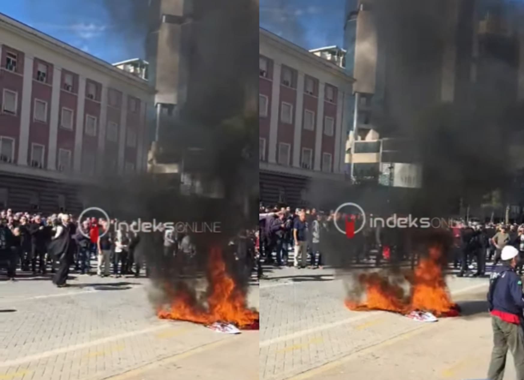 ‘Qeveri e krimit’/ Digjen karriget e ‘dialogut’, protestuesit kërkojnë dorëheqjen e Kryeministrit