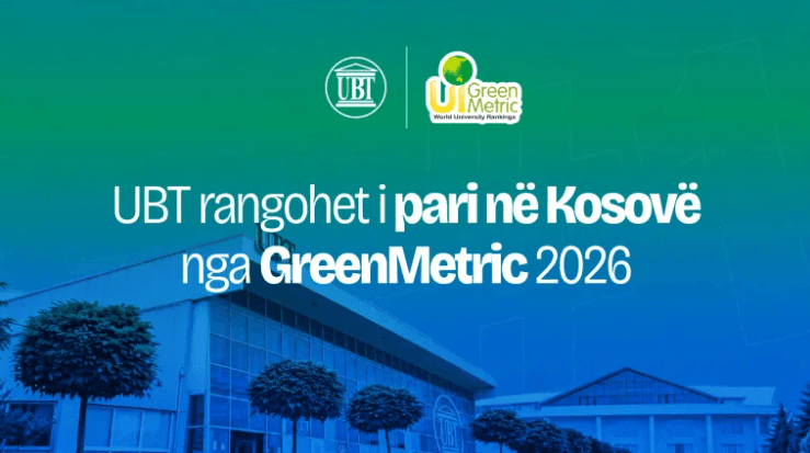 Featured image for UBT rangohet i pari në Kosovë nga GreenMetric 2026