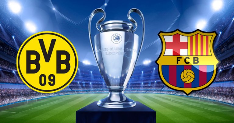 Borusia Dortmund-Barcelona, formacionet zyrtare