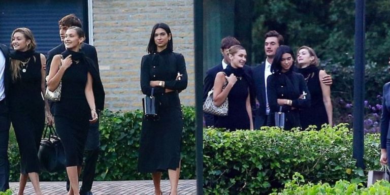 Dua Lipa pranë të dashurit të saj Anwar Hadid në funeralin e gjyshes së tij e cila ndërroi jetë nga kanceri